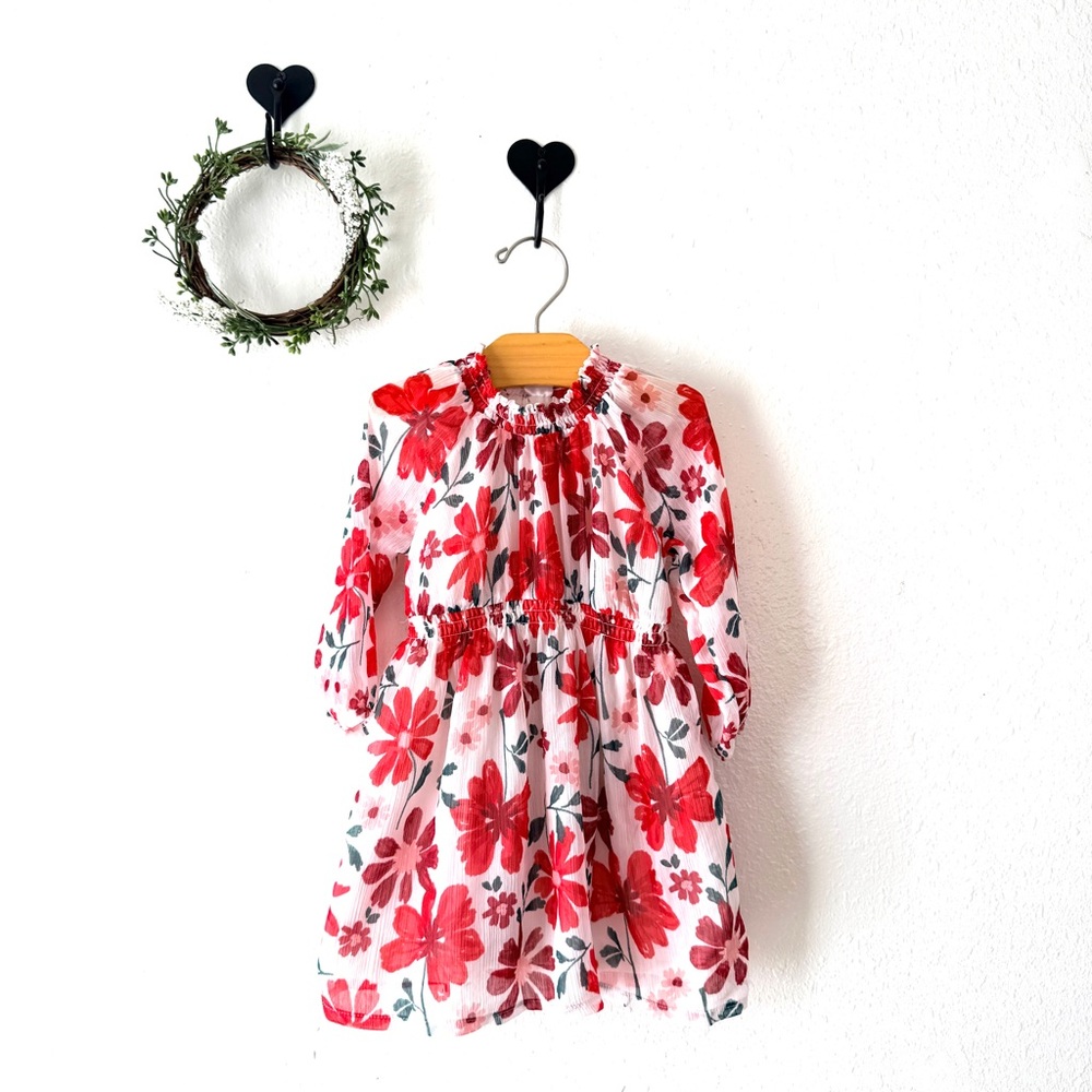 Carter’s Baby Girl Floral Dress | Size 12M | Lined | Spring Lightweight